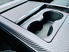 Interior Vinyl Wrap Kit | Plaid Style Black Carbon Fiber for Tesla Model S