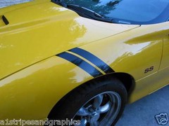 Fender Hash Mark Stripe Stripes PAIR Grand Sport FIT 98 99 2000 2001 2002 CAMARO