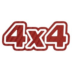 4×4 Sticker – 4×4 Carbon Fibe Decal