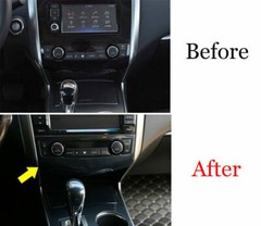 For Nissan Altima Teana 13-2018 ABS Carbon Fiber Console AC Switch Control Panel