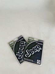 Licensed Jeep Aluminum Color Emblem Decal Auto Truck SUV Office Lugguage 2 Pak