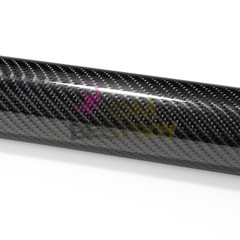 ESSMO PET 7D Carbon Fiber Black High Gloss Car Vinyl Wrap Sticker Decal Sheet