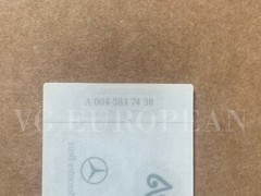 Mercedes-Benz Genuine “Mercedes Benz” Signed Window Glass Sticker Label Decal NE