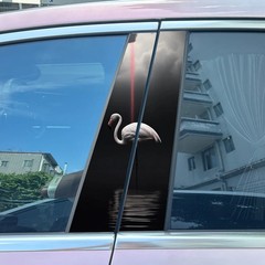2pcs Car Center Pillar Sticker B-Pillar Protective Film Decoration Decals