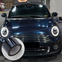 5FTx50FT PET Black to Blue Chameleon Vinyl Wrap Self-Adhesive Air Release