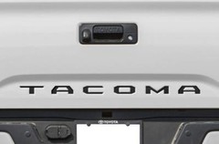 BLACK Tailgate Insert Letters Decal Vinyl Stickers for Toyota Tacoma 2016-2023