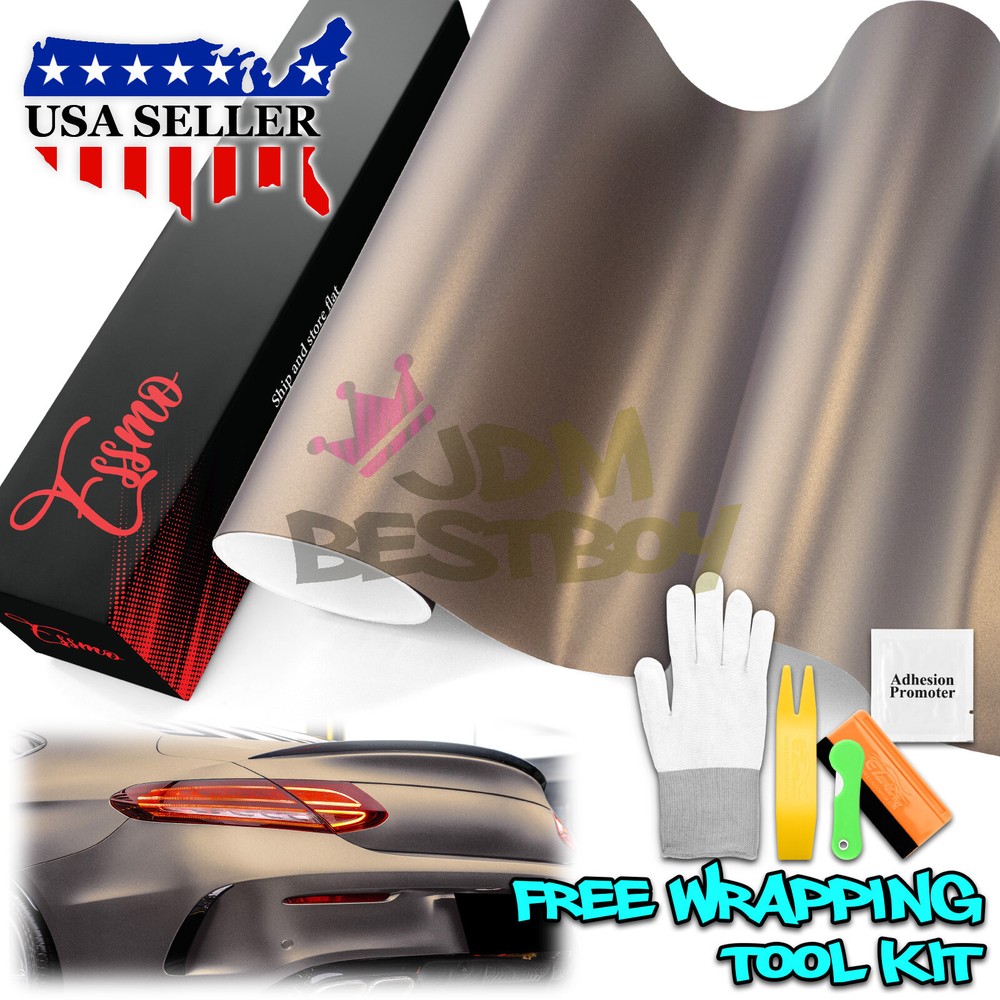ESSMO PET Matte Metallic Solar Bronze Car Vehicle Vinyl Wrap Decal Sticker
