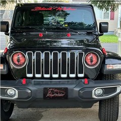 Beast Eyes Headlight Decals Pair, Decal for 7.87*7.87inch(20*20cm), #01