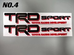 2PC TRD OFF ROAD SPORT TOYOTA RACING DEVELOPMENT 4X4 DECAL Emblem Vinyl STICKER