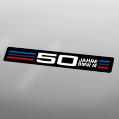 BMW 50th Anniversary Jahre Sticker – Premium Quality Car Bumper Label Decal