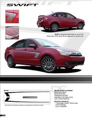 Vinyl Stripes Hood Decals 3M New!* 2011 (3M Vinyl) for Ford Focus