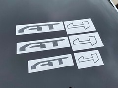 2021 2022 GMC Canyon AT4 Door Tailgate Emblem Overlay Decals Set Matte Black