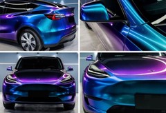 60″ x 60″ Gloss Metallic Chameleon Purple Teal Vinyl Film Wrap Air Bubble Free