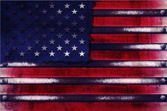 Rustic American Flag Purple 24×36 Graphic Car Wrap Decal Vinyl Bike Motorcycle