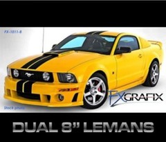 2010 – 2012 Ford Mustang Shelby Lemans Roush Style Rally Stripes Dealer Quality