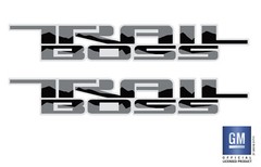 2019 20 21 22 23 Chevy Silverado Next Gen TRAIL BOSS Z71 Bedside Decal Stickers