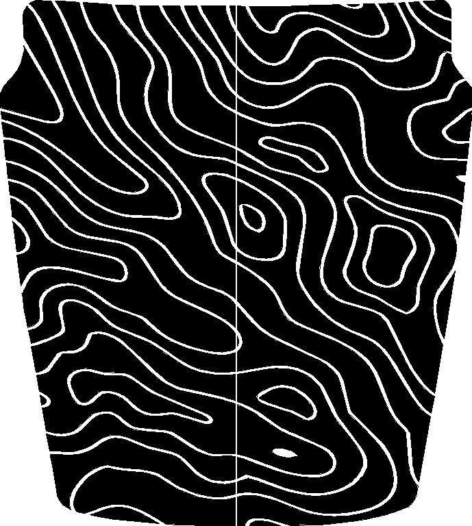 Hood New Graphic Compatible with Ram Rebel Plain Topographic Hood Truck Decal