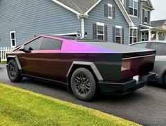 Cybertruck DIY PreCut PPF Paint Protection Wrap Color Change Gloss Prasinous Red