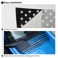 PVC Car Front Engine Hood Sticker Decal Cover Trim For Ford Bronco 2021+ US Flag