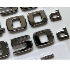 Chrome For Mercedes A170 B170 C270 E270 G270 ML270 CLK270 GLK270 4MATIC Emblems/