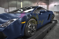 Premium Navy Blue Brushed Aluminum Steel Vinyl Wrap Sticker Decal Air Release