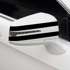 Racing Stripes 8-Piece Black Stripe Decals – Car Hood 17 x 2.6 inches,