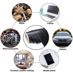 19.7FT * 5FT Carbon Fiber Style Vinyl Film Wrap 3D Bubble Free Air Release