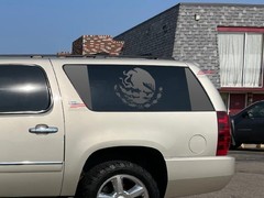 Fit 2007-2014 Chevy Suburban Yukon XL Quarter Window Mexican Flag Decal Sticker