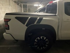 Plain Black Matte Vinyl Decals Kit (Fits: Nissan Frontier 2022-25)