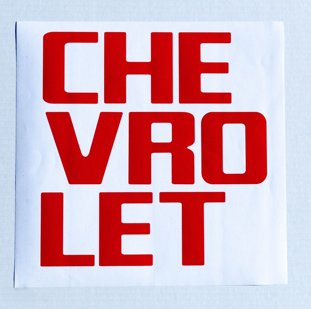 1967-1972 Chevrolet Fleetside Tailgate Decals RED C10 C20 Chevy Truck Letters