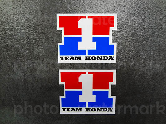 2x Team Honda Number One Decals Stickers ATV Graphics ATC 250r CB 350x Pick Size