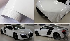 24″ x 60″ Gloss White Vinyl Film Wrap Sticker Decal Air Bubble Free 2ft x 5ft