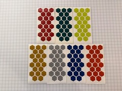 20 Reflective 1.75″ Prismatic Hexagons Oralite V98 (750+ Candelas) Sticker Decal