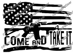 Molon Labe,Come And Take It,12″x8.5″,2nd Amendment,Gun Rights,Flag,Vinyl Decal