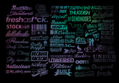 JDM Sticker Pack Tuner Vinyl 20 RANDOM Stickers You Choose Color (Tgish+SH)