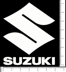Suzuki Racing 7″ x 5.5″ Die Cut Team Sticker Motocross Decal Pick your color