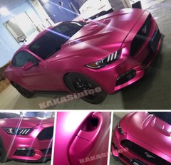 Whole Car Wrap 50FT Metallic Satin Matte Chrome Rose Vinyl Sticker – Air Free US