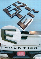 0.32IN raised Matte Black letters fits NISSAN FRONTIER 2022 23 tailgate insert