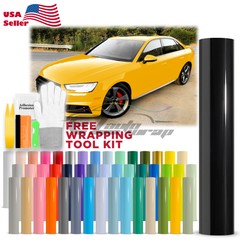 High Gloss Glossy Car Vinyl Wrap Sticker Decal Sheet Film Adhesive Air Release