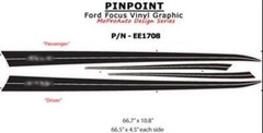 PinPoint Lower Side Rocker Panel Stripe Vinyl Graphic Decal 2012-2017 Ford Focus