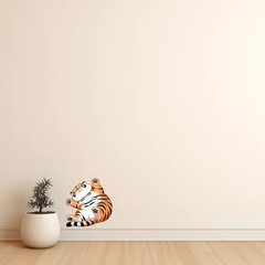 Fat Tiger Series Stickers Vinyl Waterproof Self-adhesive for Window Wall Laptop