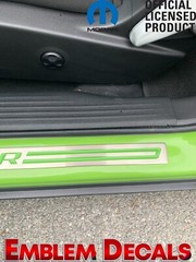 Dodge Challenger Door Sill Plate Decal 15 16 2017 2018 2019 2020 2021 2022 2023