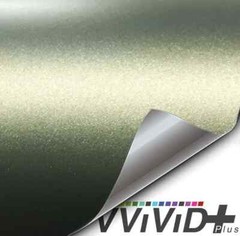 VVivid+ Matte Metallic Military Green (Ghost) Vinyl Car Wrap | V210 1.5x5ft