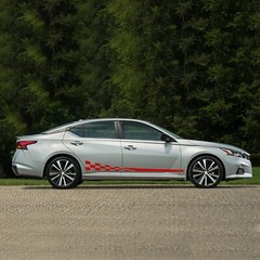 Ending flag Decal for Nissan Altima S SV SL SR Midnight Platinum stripes design