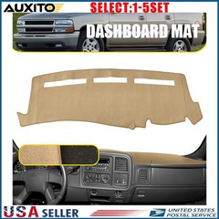 Fit 1999-06 Chevy Silverado WT GMC Sierra Anti-UV Dashboard Cover Mat Beige 1-5X