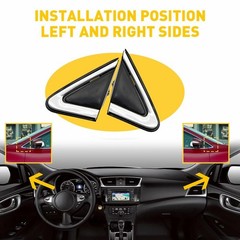 1/2set Side Front Right Left Trim/Mirror Finisher Fender for Nissan 13-19 Sentra