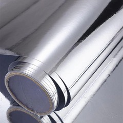 Chrome Mirror Vinyl Wrap Silver 12×78 Inch Self Adhesive Car Film Decal Wrap