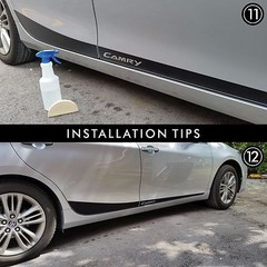 Toyota Camry Pre-Cut Side Stripes Rocker Panel Decals Vinyl 2015 to 2017 |40