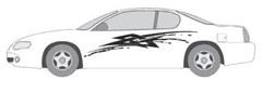 VINYL GRAPHIC #A1169 DECAL VEHICLE CAR TRUCK CROSS OVER SUV VAN SEMI MODERN AUTO