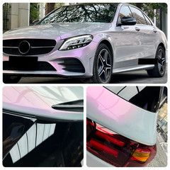 60″x50FT Dreamy Volcanic Ash Chameleon PET Car Wrap Gloss Vinyl Film Roll